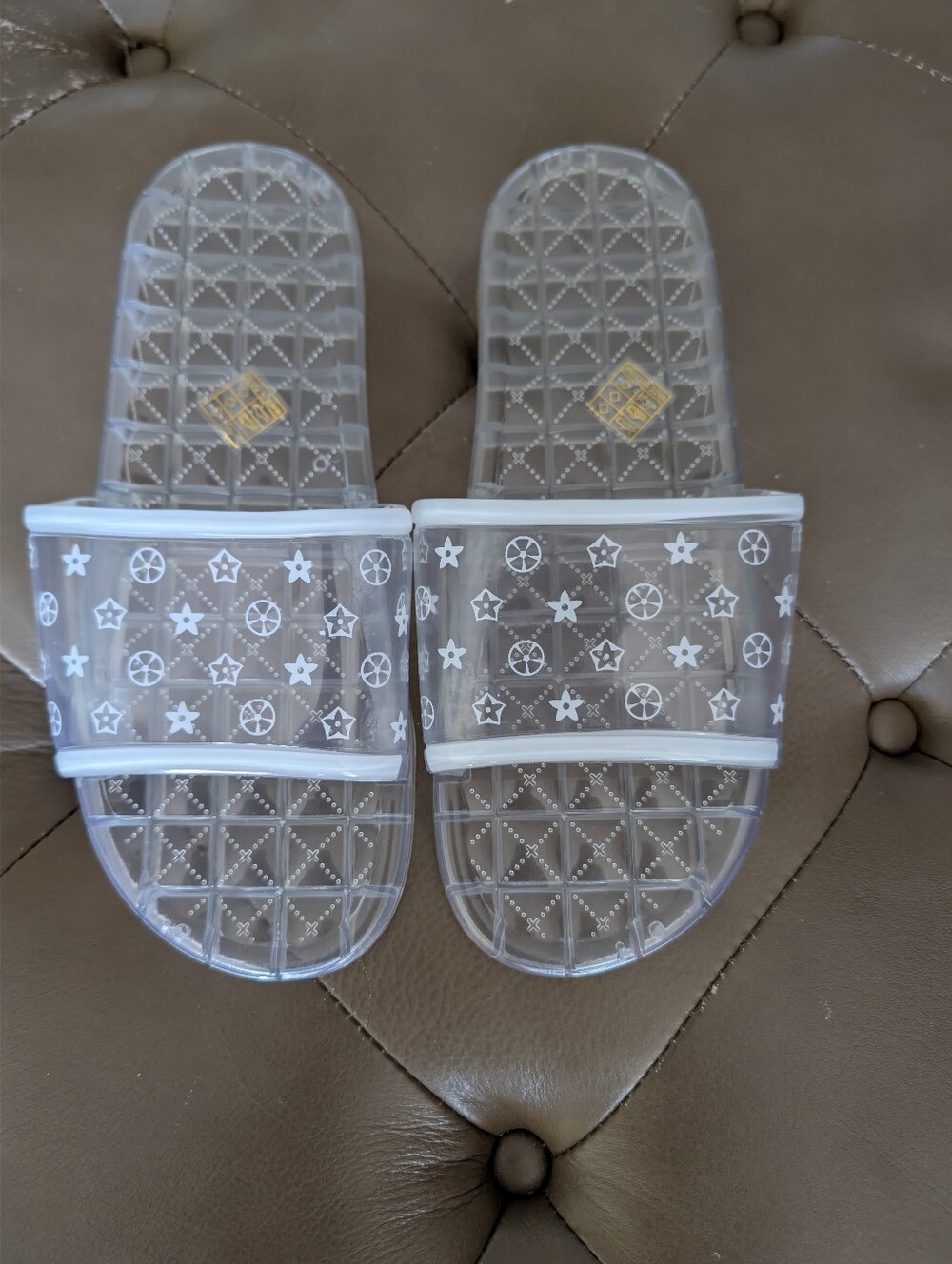 SHEIN Women's Jelly Slide Size 10-10 1/2 White